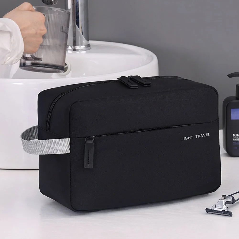 3-in-1 Travel Toiletry Bag Oxford Cloth Lightweight Waterproof Shaving Bag Handheld Makeup Bag Makeup Organizer Business