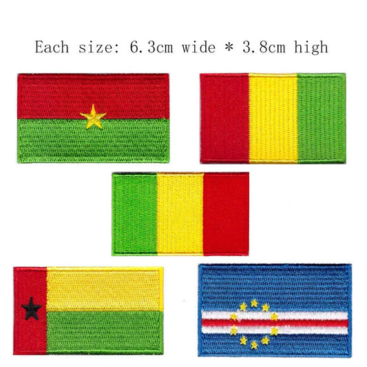Greece Country Flag Embroidery Patch 6.3cm Wide Iron On Sew On Backing/Hand Craft/Applique