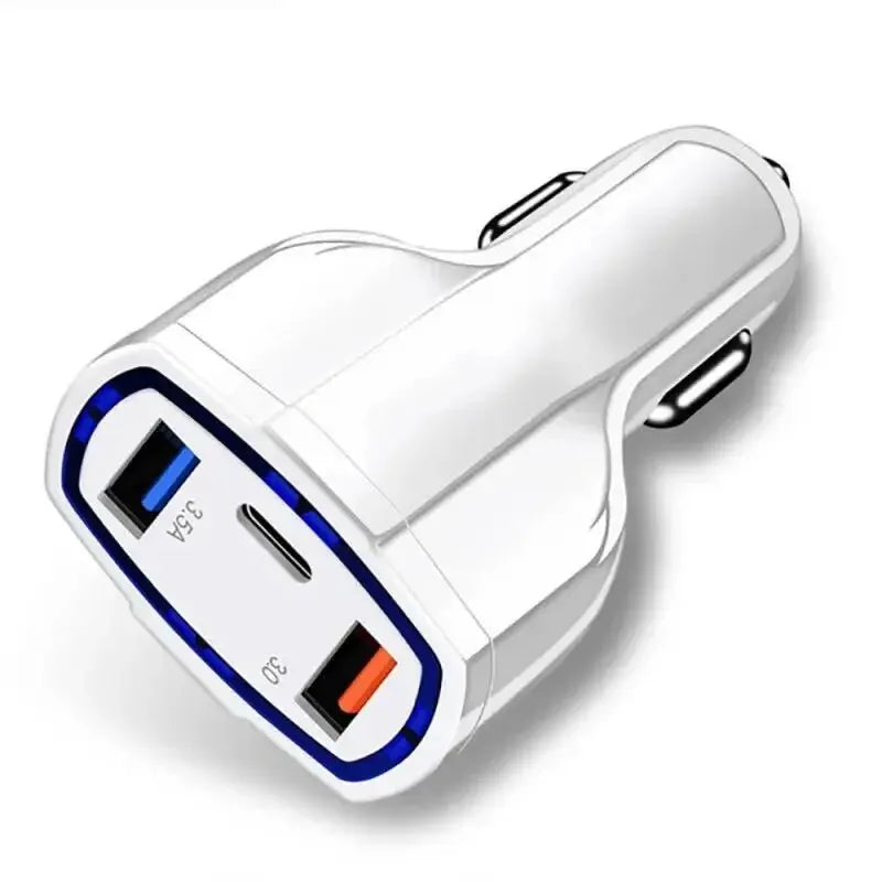 3.5A Car Charger 35W USB Type C Quick Charge3.0 Fast Charging Adapter for iPhone 15 14 Xiaomi Redmi Sansung Mobile Phone Charger