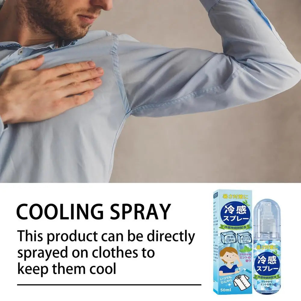 Cooling Mist Spray Peppermint Cooling Mist Cool Down Spray Summer Cooling Hydrating Hot Flash Relief Spray Long-lasting Cool