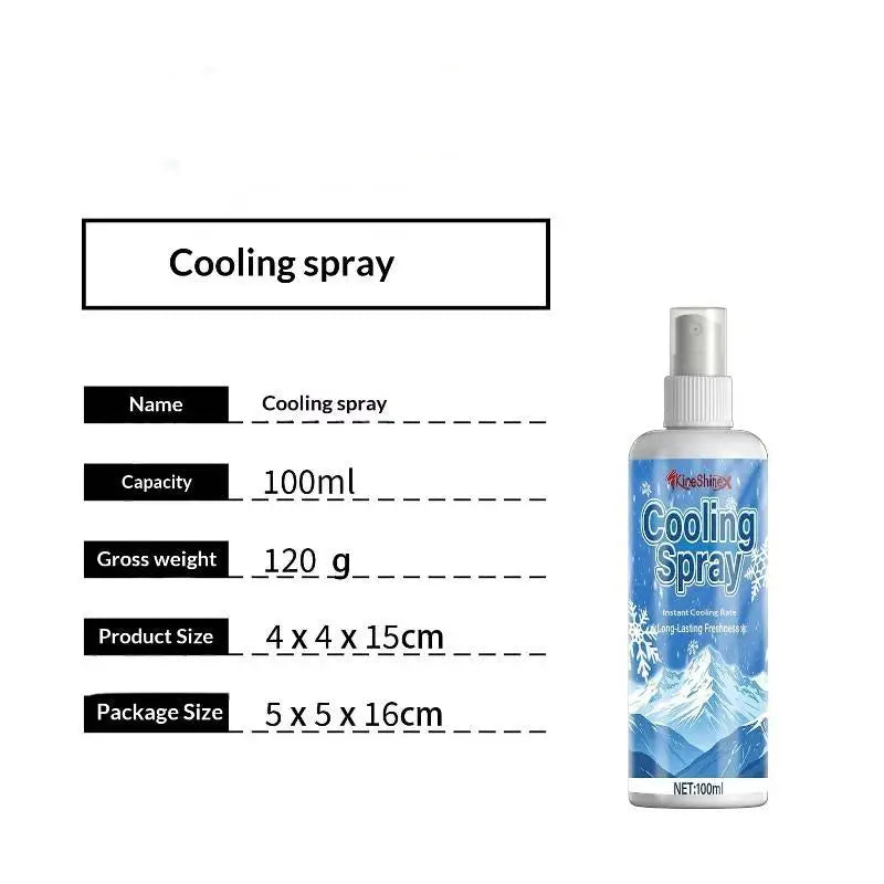 50/100ml Portable Instant Car Cooling Spray Fast Temperature Reduction Long Lasting Freshness For Hot Summer Car Interior Use
