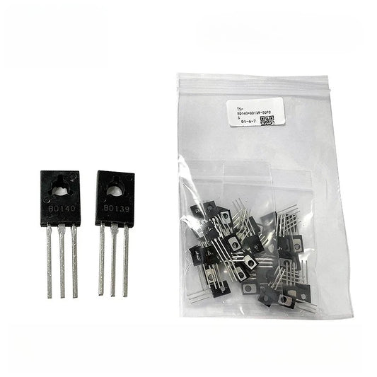 BD139 BD140 Transistor Kit 25PCS Each Total 50PCS TO126 Package for Voltage Regulation Transistors Kit DIY Electronics