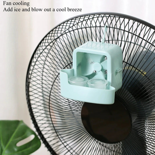 Hot Weather Fan Cooler Add Ice Cool Floor Fans Blow Cold Wind Household Hanging Ice Cooling Device Summer Small Air Conditioner