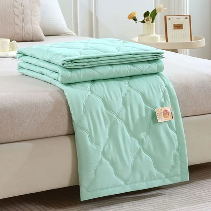 Summer Cooler Quilt Conditioning Quilt Double Sided Cold Effect Blanket Cooler Fiber Heat-dissipating Quilt Skin-Friendly Washed