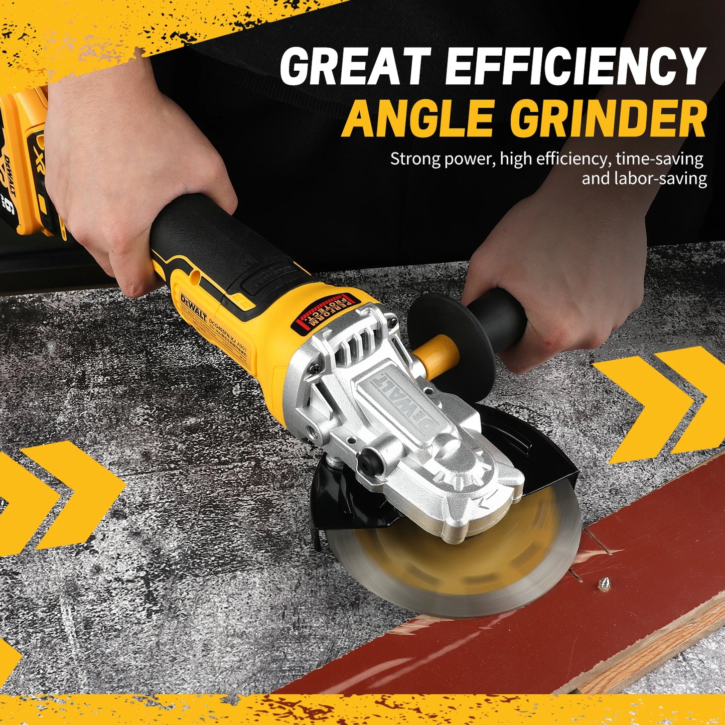 DeWaltcordless brushlessangle grinder,handheld portable 18V electric cutting toolsuitable for construction,DIY and industrial us
