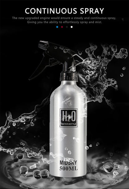500ml Hairdressing Fine Mist Spray Empty Bottle High Pressure Retro Refillable Bottle Salon Hairdressing Makeup Tool