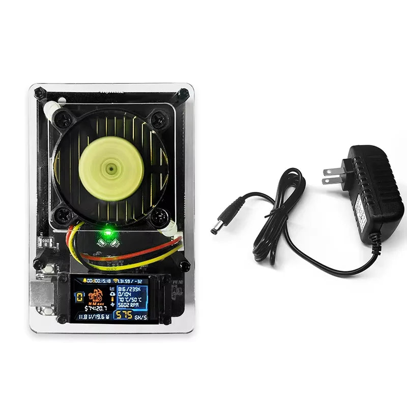 Bitcoins NMMiner NMAxe  Official Ultra BM1366 ASIC Chip Solo Lottery Miner 500Gh/s Fully Open-source Home Use with Display