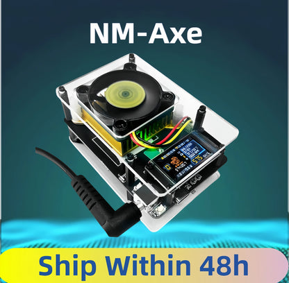 Bitcoins NMMiner NMAxe  Official Ultra BM1366 ASIC Chip Solo Lottery Miner 500Gh/s Fully Open-source Home Use with Display