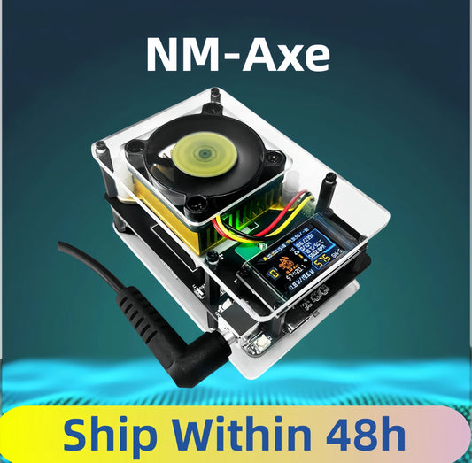 Bitcoins NMMiner NMAxe  Official Ultra BM1366 ASIC Chip Solo Lottery Miner 500Gh/s Fully Open-source Home Use with Display