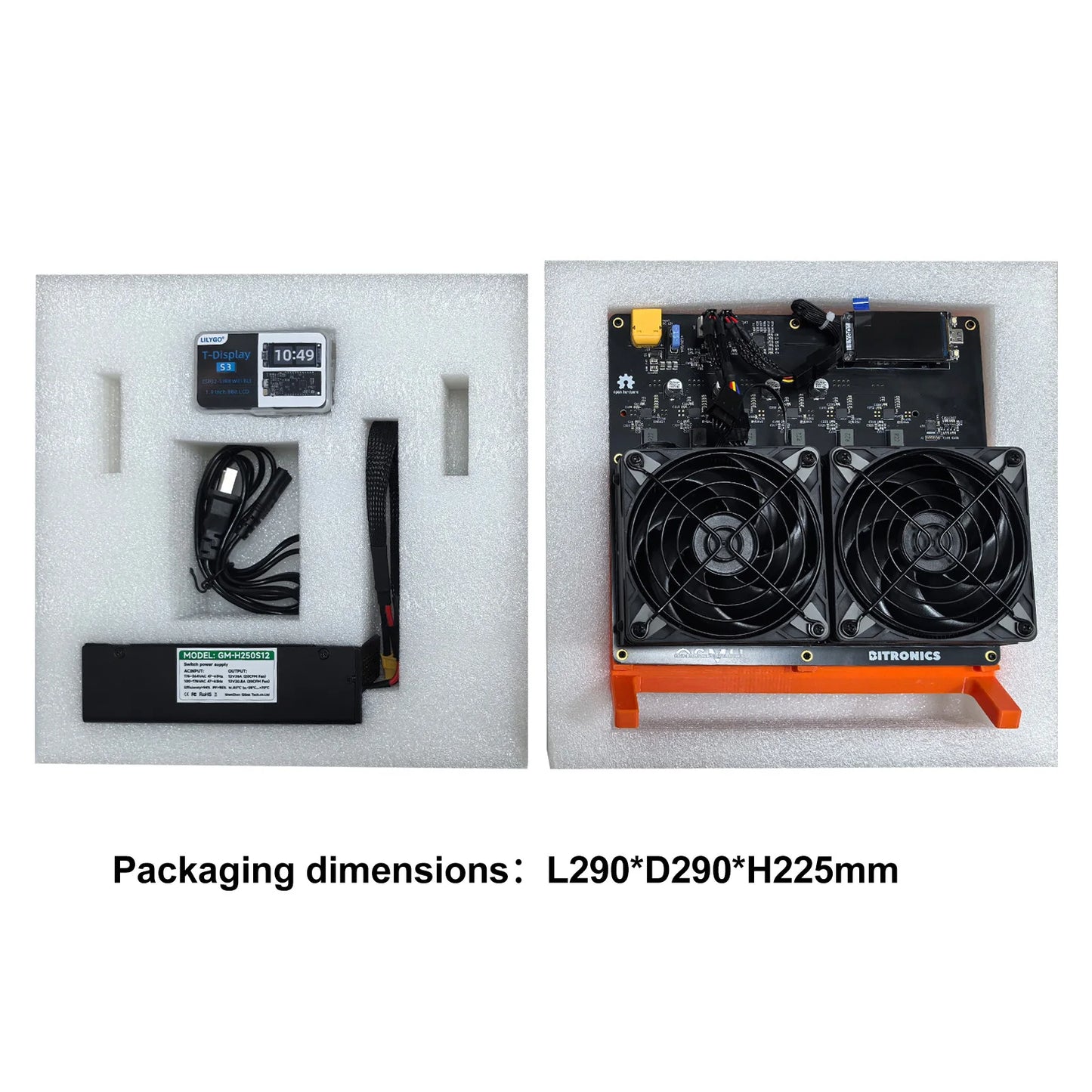 NerdOCTAxe Rev3.1 12TH/s Bitcoin Miner 200W BM1370 ASIC Chip SHA-256 BTC Solo Miner Open Source Home Mining Machine