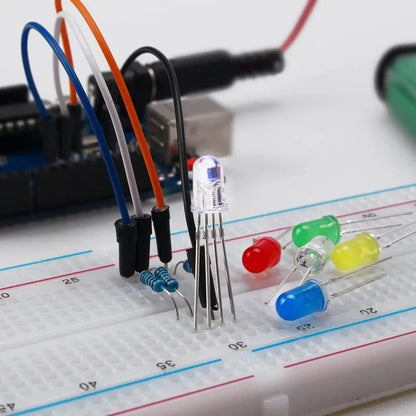 Electronics Component Fun Kit w/Power Supply Module, Jumper Wire, 830 tie-Points Breadboard, Precision Potentiometer,Resistor