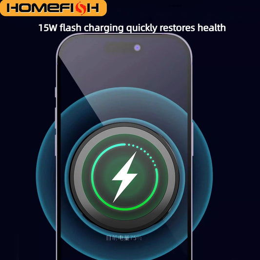 HOMEFISH Magnetic Car Wireless Charger Stand Mobile Phone Chargers Holder For Phone Pad  Watch Earphones Fast Charging Station