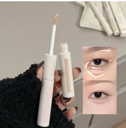 Dual End Concealer Stick Pink Liquid Brightening Contour Pen Correcting Penfor Under Eye & Face Sculpting Full Coverage Makeup