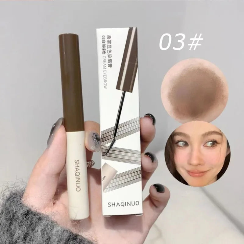 Natural Dyeing Eyebrow Cream Waterproof Berry Pink Brown Tint Eyebrow Mascara Eyes Makeup Long-lasting Brow Enhacer Gel Cosmetic