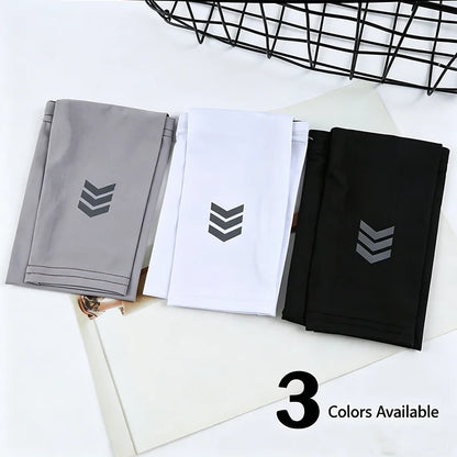 Summer Cooling Arm Covers Unisex None Slip Sunshade  Anti UV Running Arm Sleeves Breathable Ice Silk Quick Drying Arm Sleeves