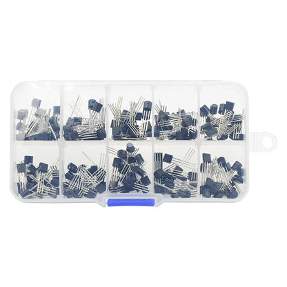200PCS Transistor BC337/BC327/2N2907/S8050/S8550 10 Values Transistors kit TO-92 New Original