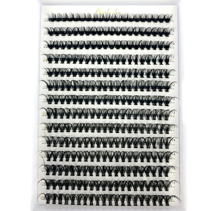 AMSDCN 100/280 clusters 30D 40D 60D 80D curly eyelashes naturally soft DIY makeup false eyelashes