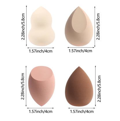 3/8/12/16/24/32/48Pcs Milk Coffee Makeup Sponge, Suitable for Applying and Setting Makeup, Suitable for All Skin Types