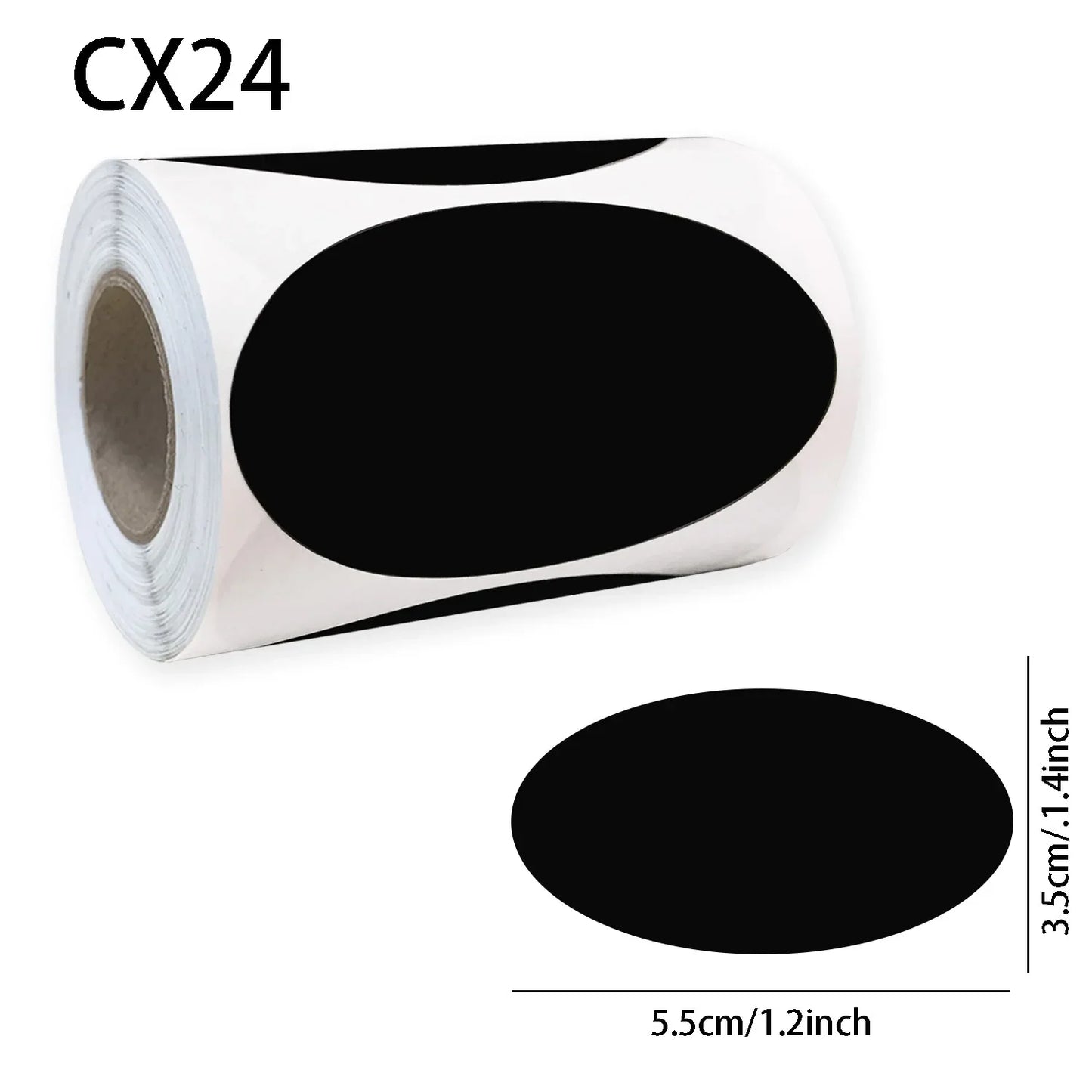 120Pcs/Roll 3 Styles Removable Blackboard Stickers Waterproof Chalkboard Labels 1.4*2.2in for Home & Kitchen