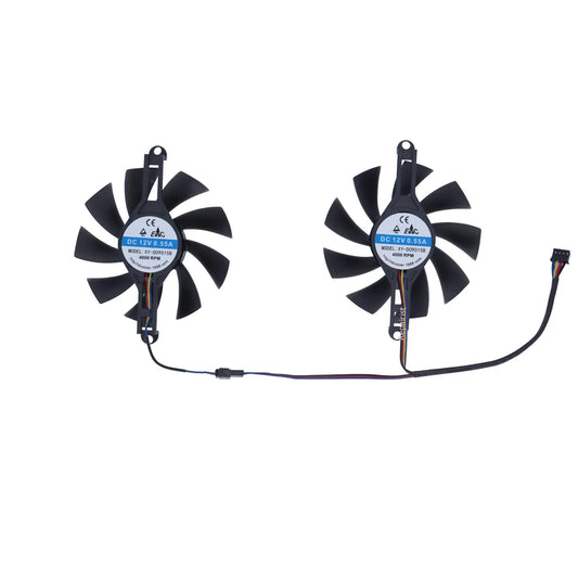 Graphics Cooler Video Card Fan For 51risc RX6600M RX580 8G,For 51RISC RX590 590 GME 8GB Gaming,2Pcs/Set,XY-D09015B