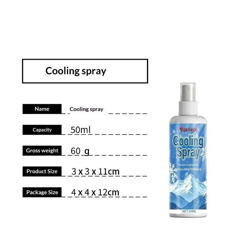 50/100ml Portable Instant Car Cooling Spray Fast Temperature Reduction Long Lasting Freshness For Hot Summer Car Interior Use