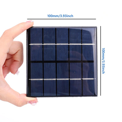 5V 240MA Solar Panel 5W Output USB Outdoor Portable Solar System For Low Power Products Cell Mobile Phone Chargers Electric Fan