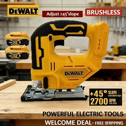 Dewalt 3000RPM Brushless Curve Saw Cordless Electric Jig Saw Portable Multifunction Adjustable Woodworking Power Tool