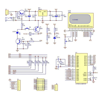 Transistor Tester DIY Kit Can Replace A Multimeter For Electronic Measurements Such As Resistance And Inductance-AT64