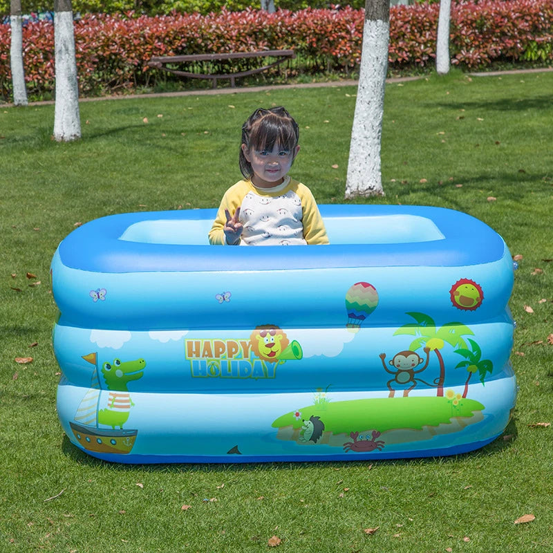 Large Foldable Inflatable Swimming Pool for Kids Adults Baby Family Indoor Outdoor Backyard Thickened Durable Summer Fun Pool