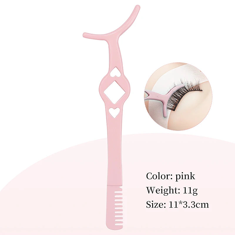 1Pcs False Eyelash Tweezer Eye Lash Applicator Comb Makeup Tools Auxiliary Curler Mink Eyelashes Extension Professional Tweezers