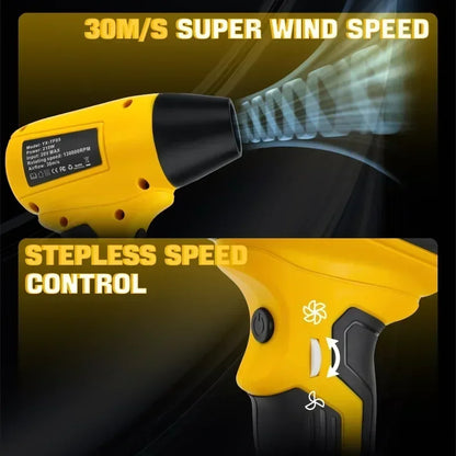 Power Tools Accessories Brushless Electric Turbo Jet Gun for Dewalt 20V Batteries Handheld Fan Computer Keyboard Cleaning Tools