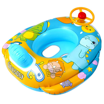 Children Inflatable Swimming Ring with Seat Baby Swimming Float Swimming Pool Toys Swim Tubes Rings for Kids Outdoor Pool Toys