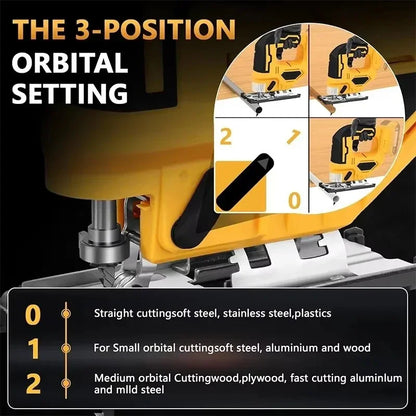 Dewalt  2700RPM Brushless Curve Saw Cordless Electric Jig Saw Portable Multifunction Adjustable Woodworking 20V Power Tool
