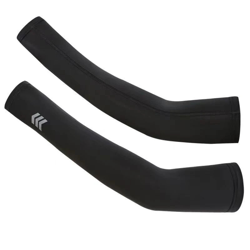 Summer Cooling Arm Covers Unisex None Slip Sunshade  Anti UV Running Arm Sleeves Breathable Ice Silk Quick Drying Arm Sleeves