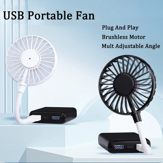 Mute Cooling Fan Summer Portable Fan Mini USB Fan Plug And Play Student Dormitory Cooler Accessories For Power Bank Laptop PC