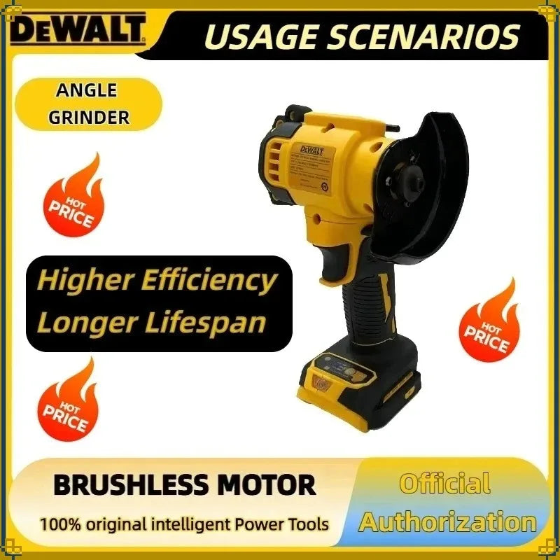 DEWALT  3 Inch Mini Polishing Grinding Cordless Angle Grinder Machine Electric Cutting Power Tools For DEWALT 20V 18V Battery