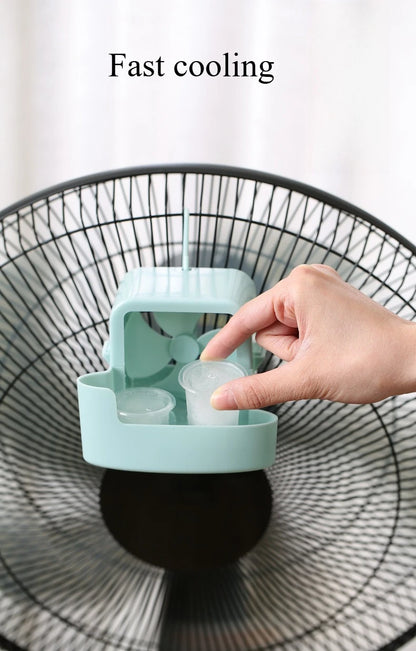 Hot Weather Fan Cooler Add Ice Cool Floor Fans Blow Cold Wind Household Hanging Ice Cooling Device Summer Small Air Conditioner