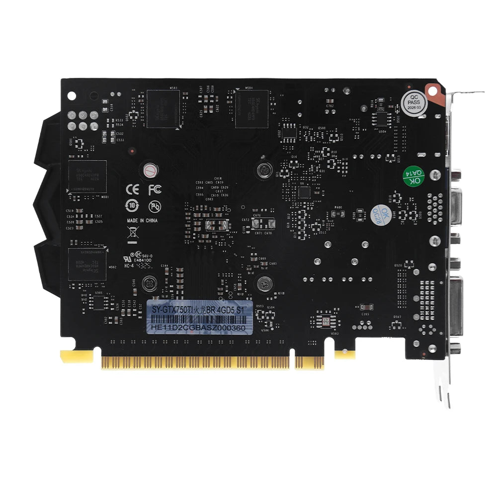 SOYO Graphics Cards NVIDIA GeForce GTX 750TI 4G GDDR5 128bit HDMI compatibili DVI*1 VGA*1 Video Card For Desktop Gaming Computer