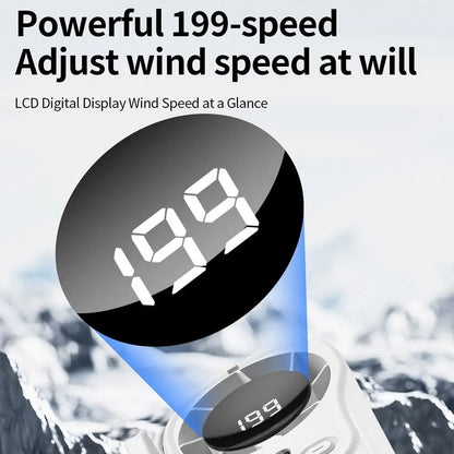 Summer Semiconductor Cooling Car Fan with LED Display USB Rechargeable Clip Portable Desk Fans 360 Rotation For Camping