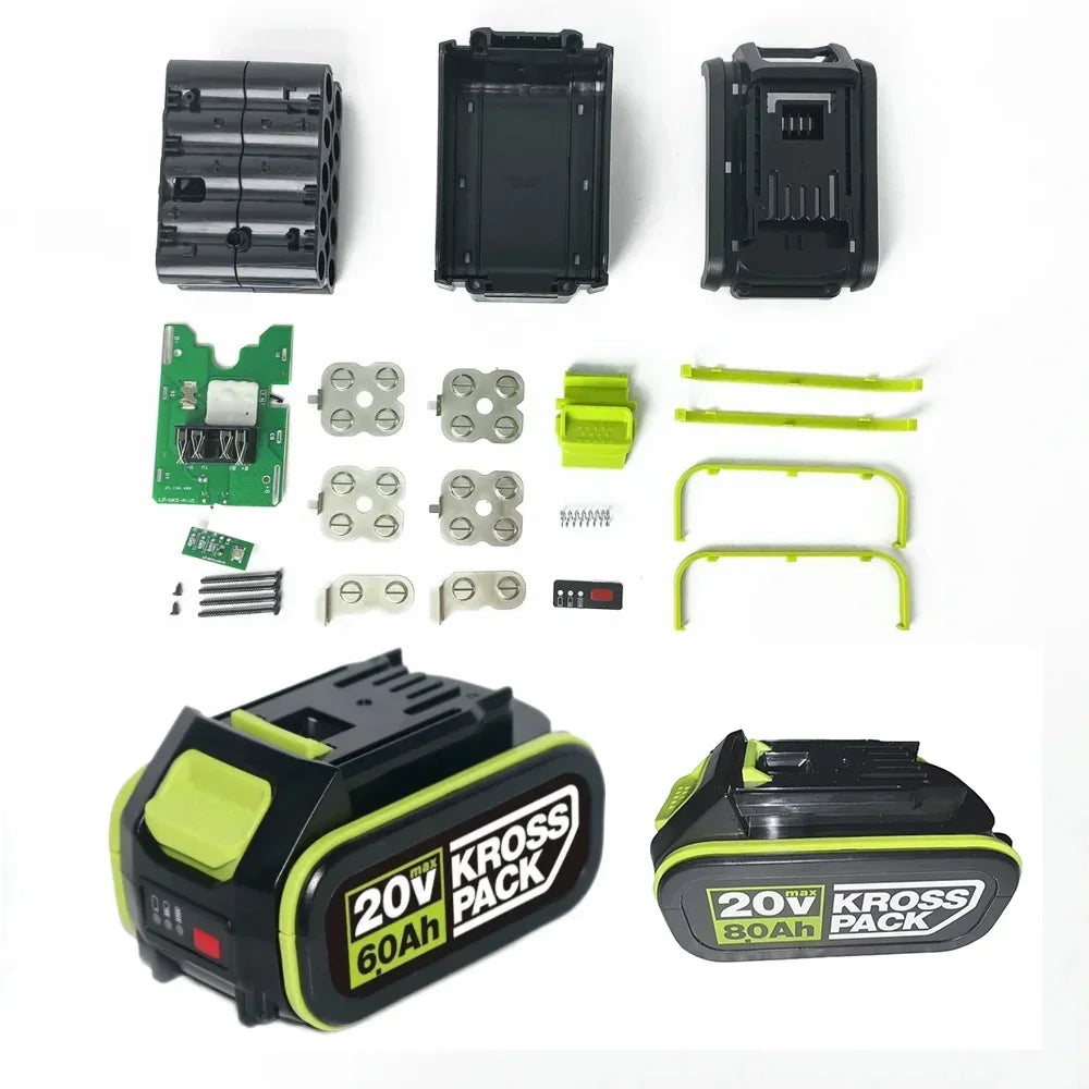 For WORX 20V 6.0Ah/8.0Ah 5pin WA3016 WA3023 WA3027 Li-ion Battery For dewalt tools for WORX Cordless Power Tool Model Battery