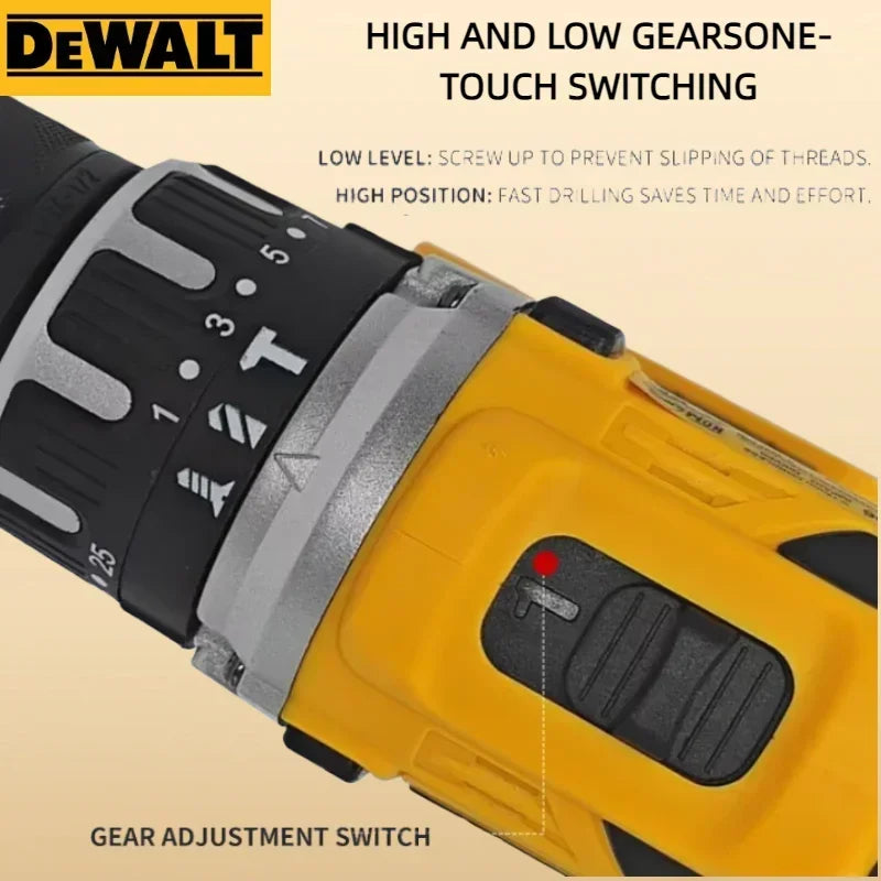 Dewalt Brushless Cordless DCD796 Impact Drill, Multifunctional Rechargeable Electric Screwdriver Power Tools