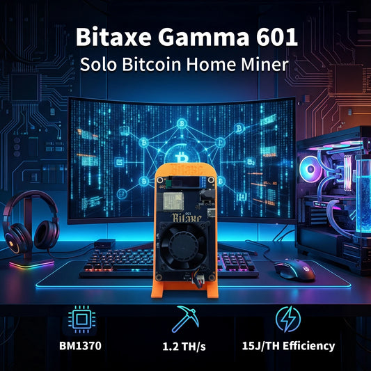 STARMINER Smart New 2026 Latest Bitaxe Gamma 601 Solo Miner 1.2Th/s 18-25W BM1370 Asic Chip Powerful Open-source Bitcoin Miner
