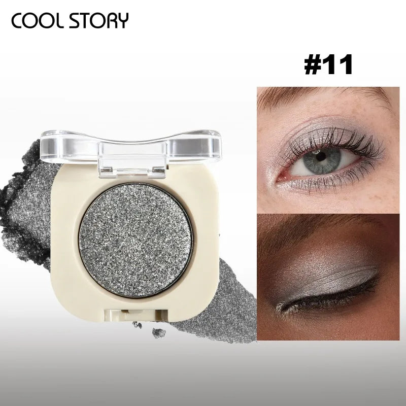 Eyeshadow Palette - Matte & Shimmer Nude Colors, Multi-Use Makeup Palette for Eyes & Face, Smooth Formula, Long Lasting Pigment