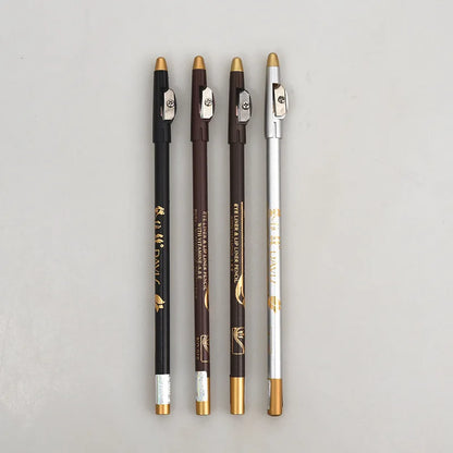 Men's Beard Edge Pencil Hairline Razor Trace Barber Shape Accessories With Sharpener Hair Line Pen Makeup Eyebrow Pencil