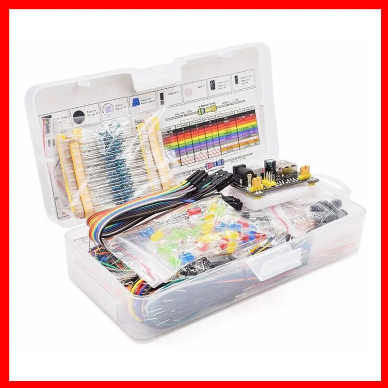 Electronic Components Electrolytic Capacitor Resistor, LED 830 Hole Breadboard Kit, UNO R Component Pack, Beginner Start