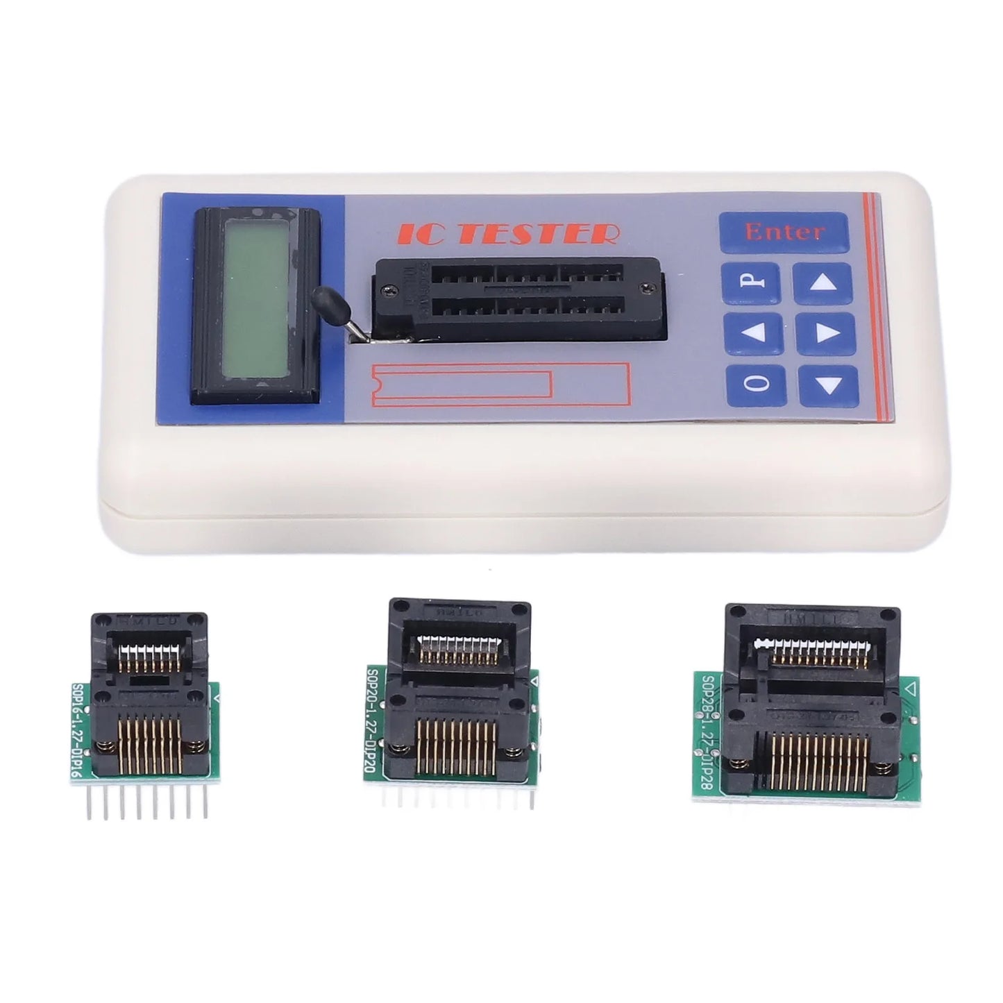 Transistor Tester TSH‑06F Integrated Circuit Tester IC Transistor Meter with 5V 3.3V AUTO Modes for Microelectronics Engineers