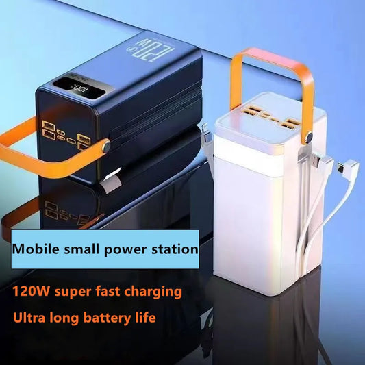 New 160000mAh Charger Portable Large Capacity Mobile Power 120W Fast Charger USB Type-C Phone External Battery