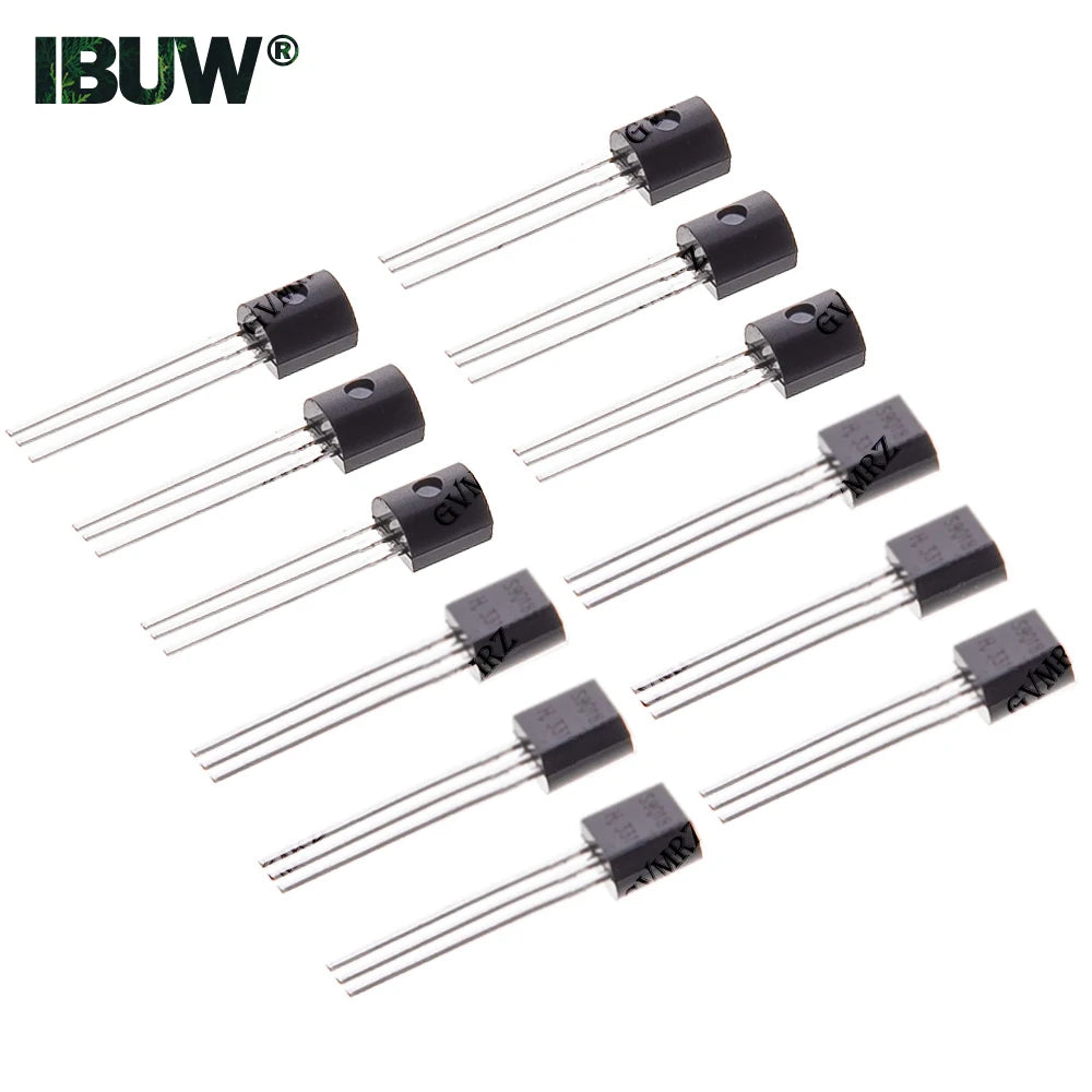 600PCS 15Value x 40Pcs Transistor TO-92 Assortment Box Kit Transistors 2N2222 2N3904 2N3906 C945 S8050 Direct-plug triode box