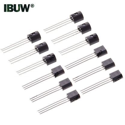 600PCS 15Value x 40Pcs Transistor TO-92 Assortment Box Kit Transistors 2N2222 2N3904 2N3906 C945 S8050 Direct-plug triode box