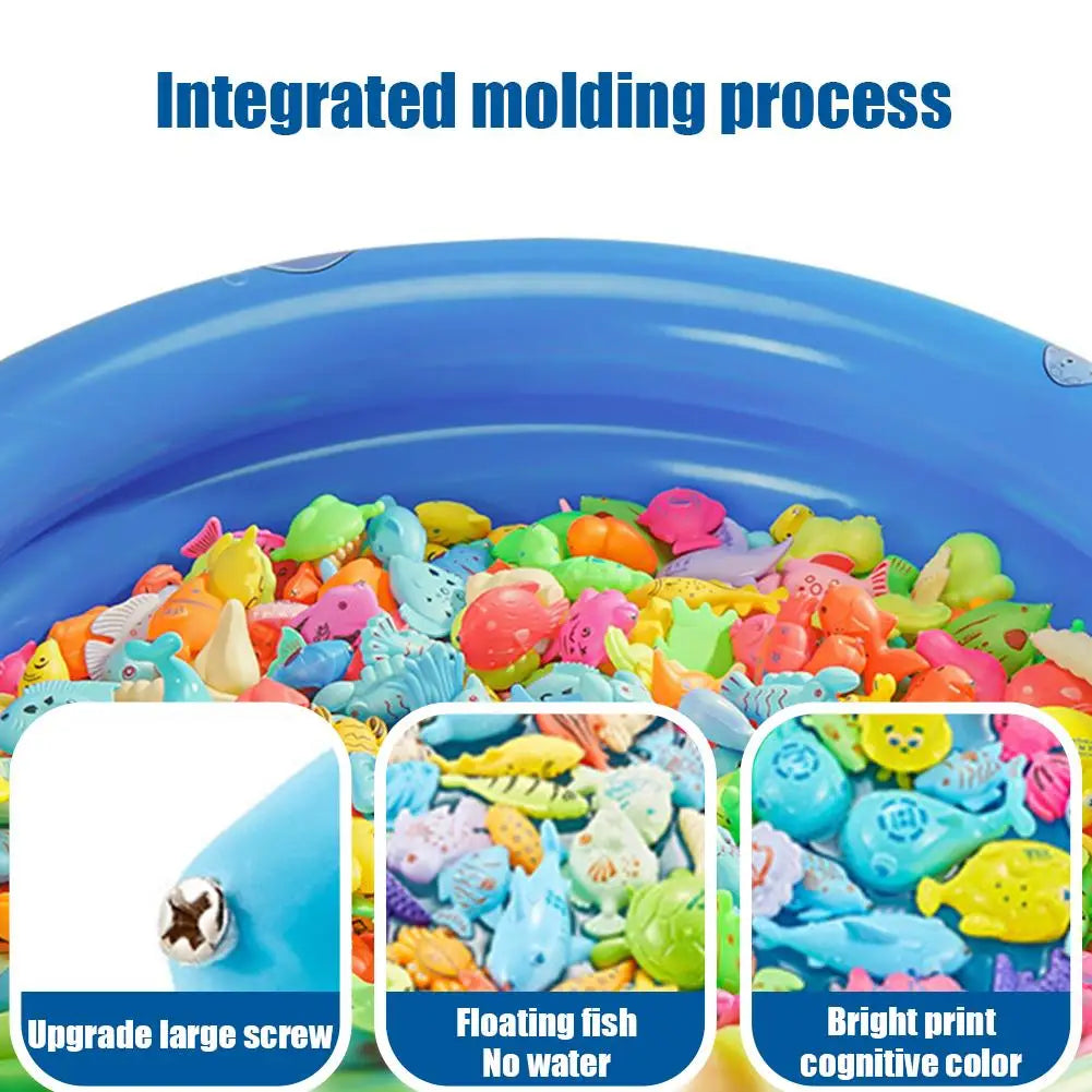 Children Bathtub Fishing Toy Swimming Bathing Pool Water Floating Fish Toy Parent-child Interactive Toys Game Children Toys new